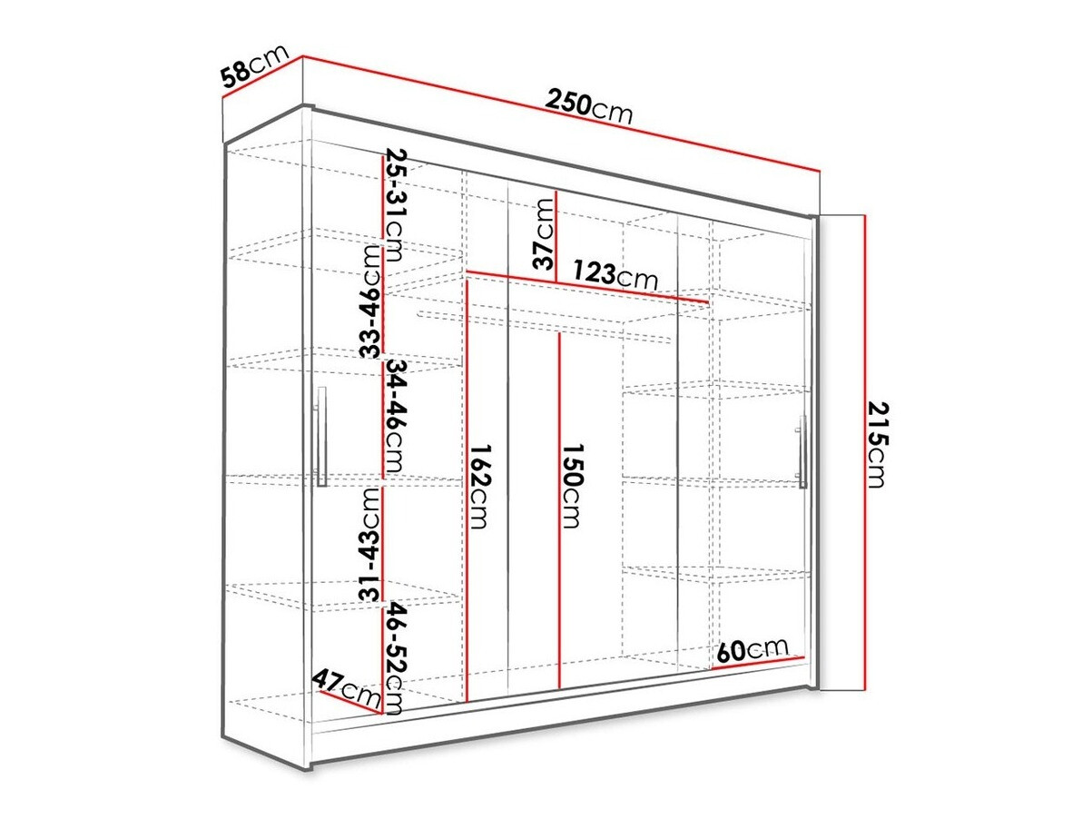 Armario Closico 118 (Negro)