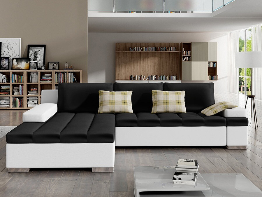 Sofá rinconero Comfivo 113 (Soft 017 + Magic Velvet 2219 + Senegal 809)