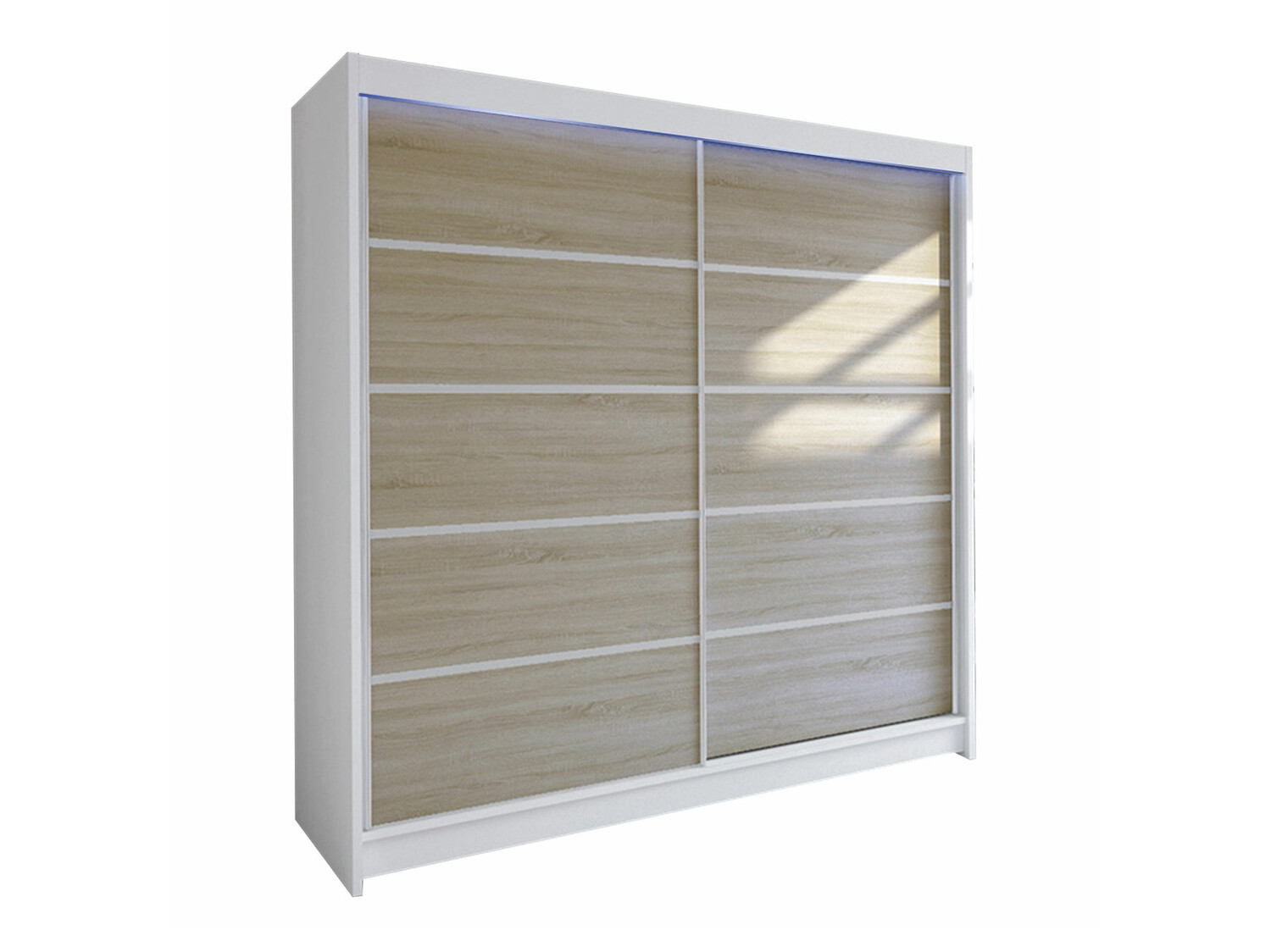 Armario Closico Cavaris IV (Blanco + Roble Sonoma)