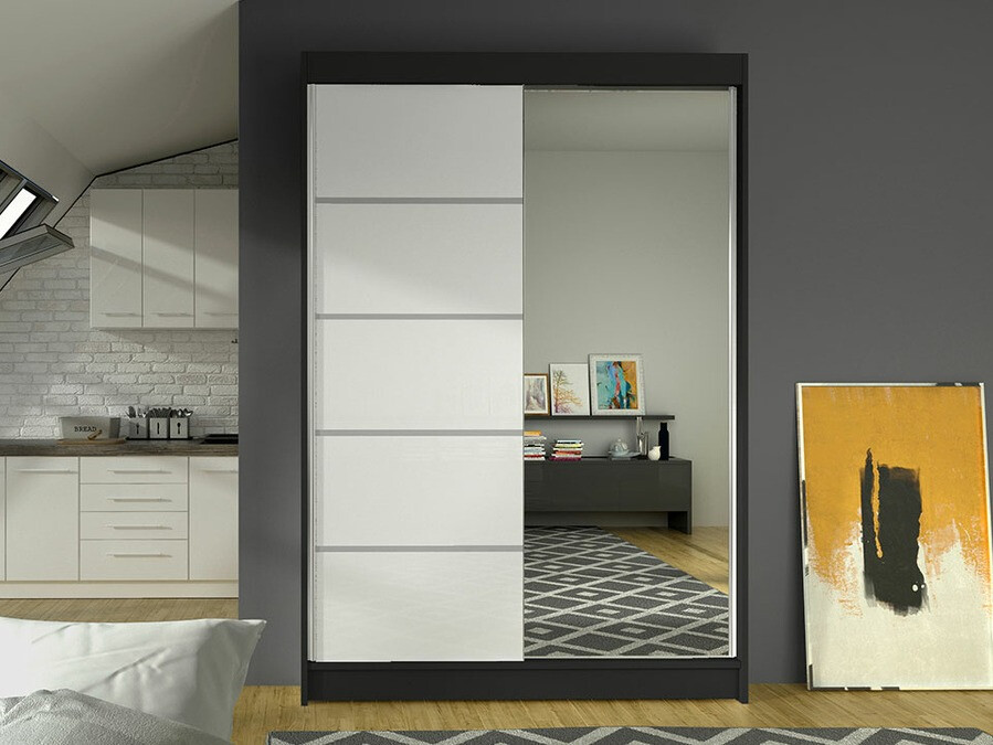 Armario Closico Salvor III (Negro + Blanco)
