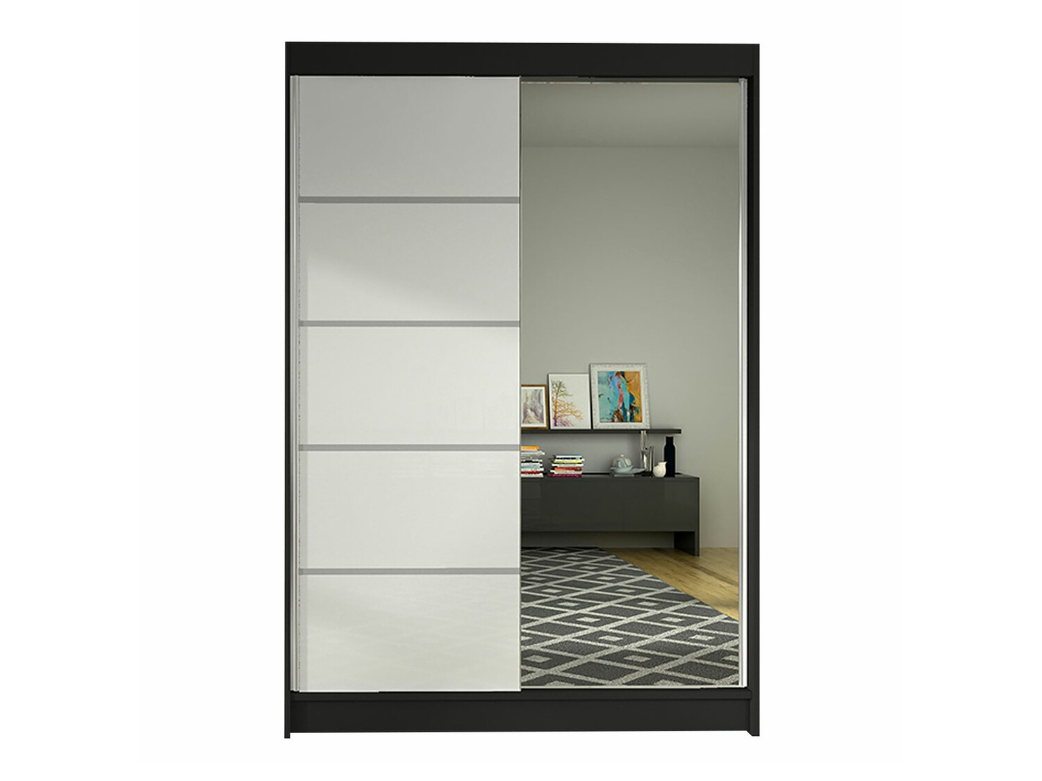 Armario Closico Salvor III (Negro + Blanco)