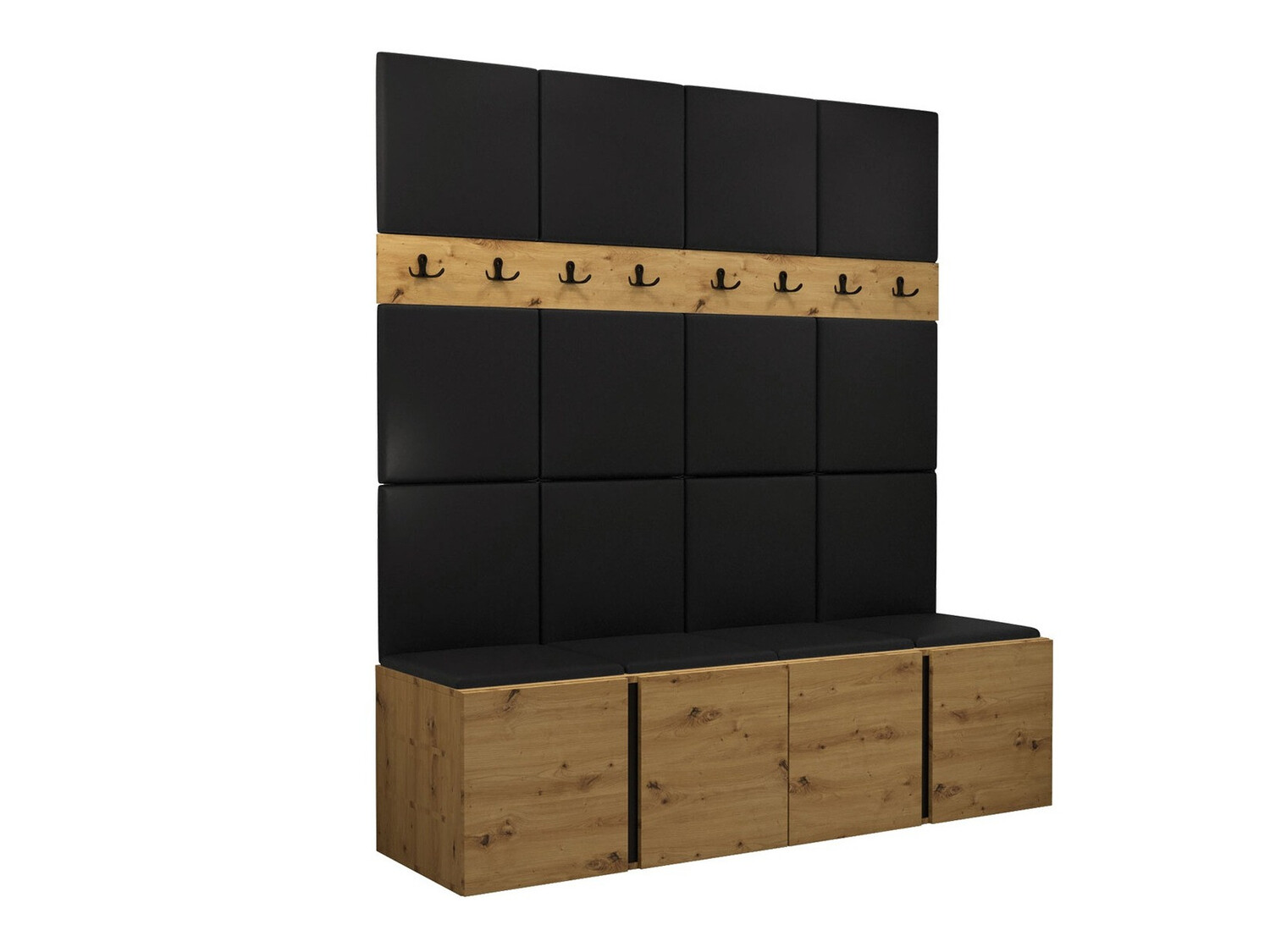 Conjunto para recibidor Hartford 268 (Cuero ecológico Soft 011)