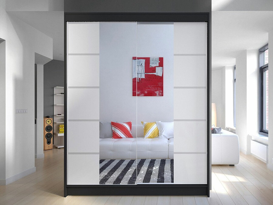 Armario Closico 146 (Negro + Blanco)