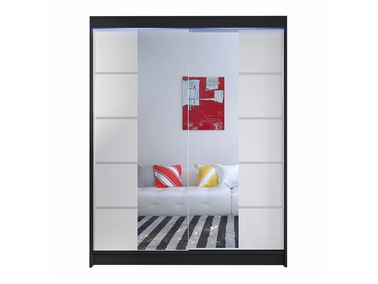 Armario Closico Vastor V (Negro + Blanco)