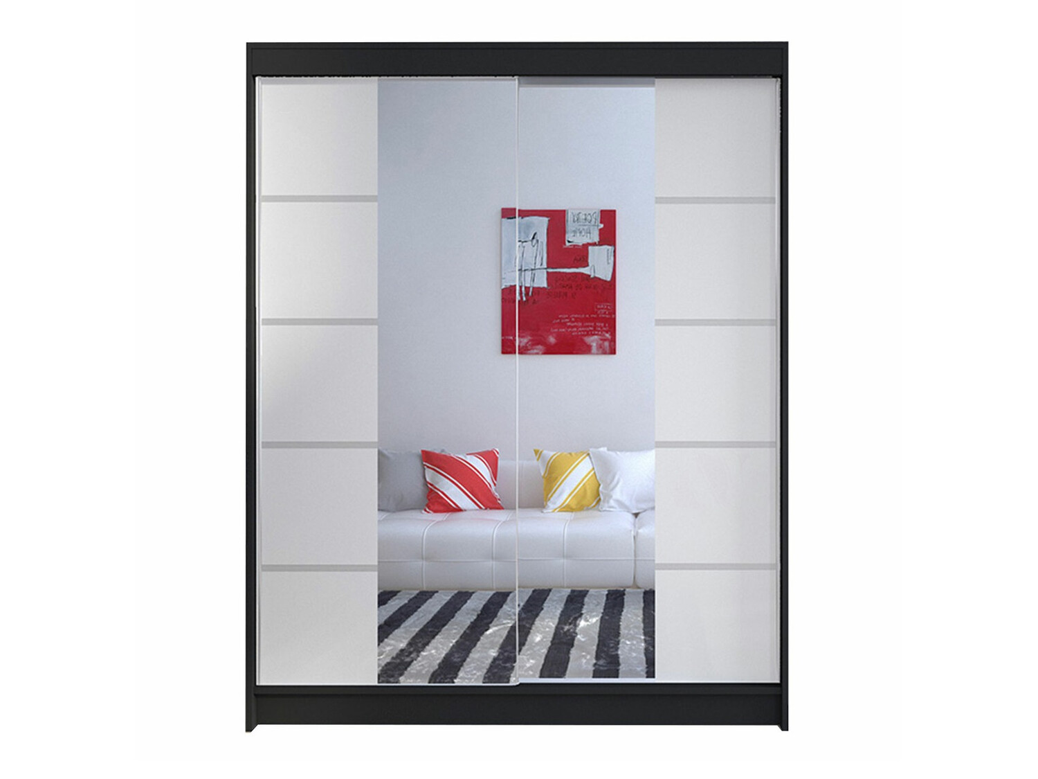 Armario Closico Vastor V (Negro + Blanco)