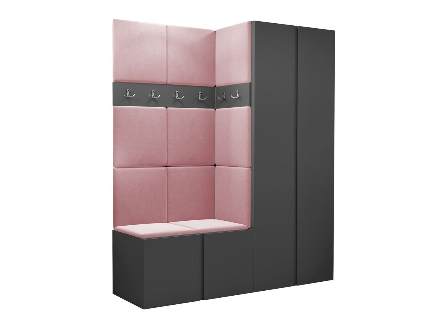 Conjunto para recibidor Hartford 266 (Grafito)