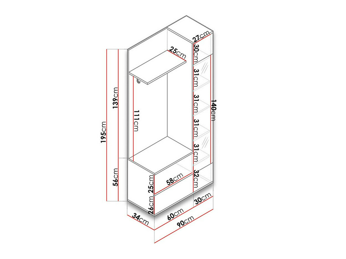 Conjunto para recibidor Lantudo (Blanco)
