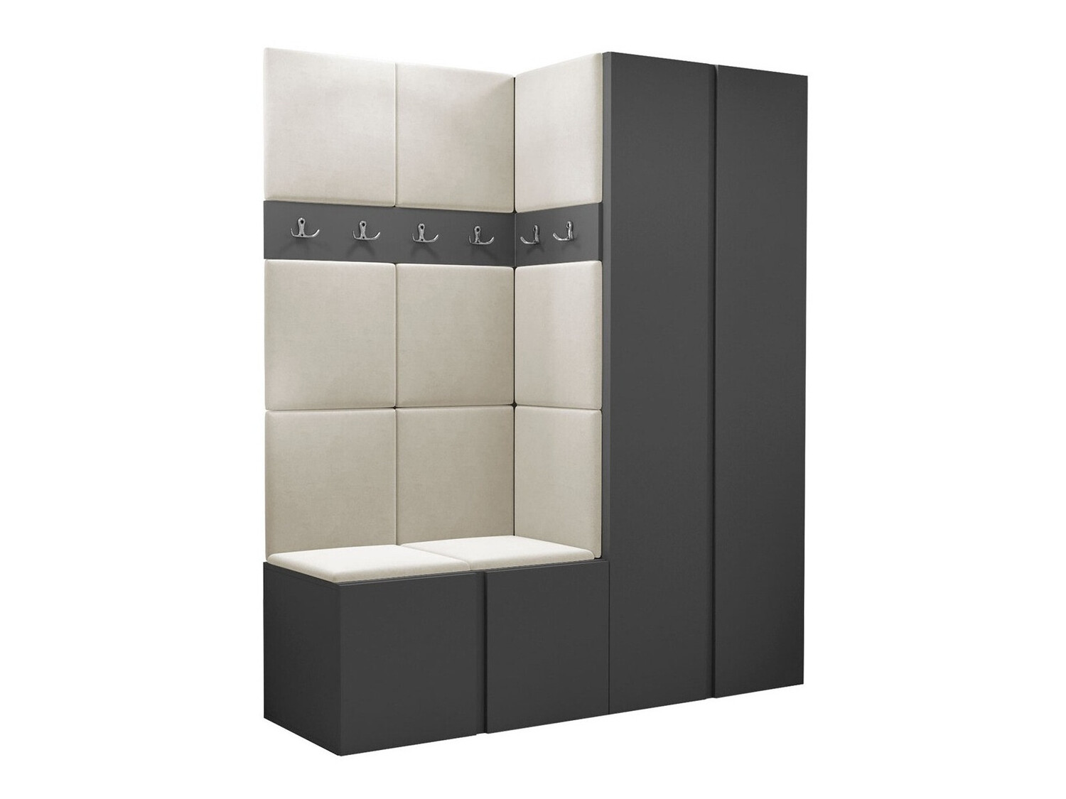 Conjunto para recibidor Pinis III (Grafito)