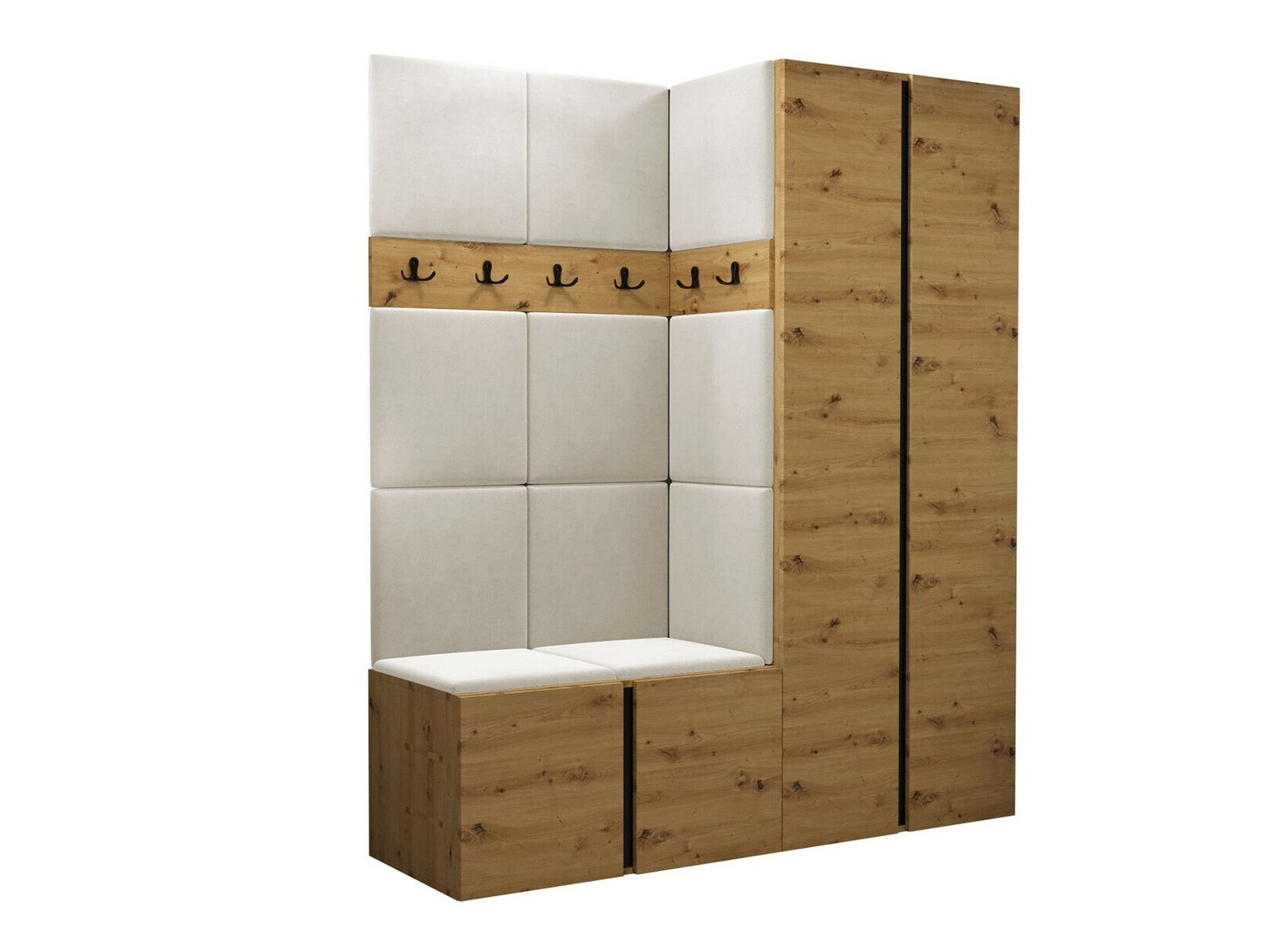 Conjunto para recibidor Pinis III (Roble Artisan)