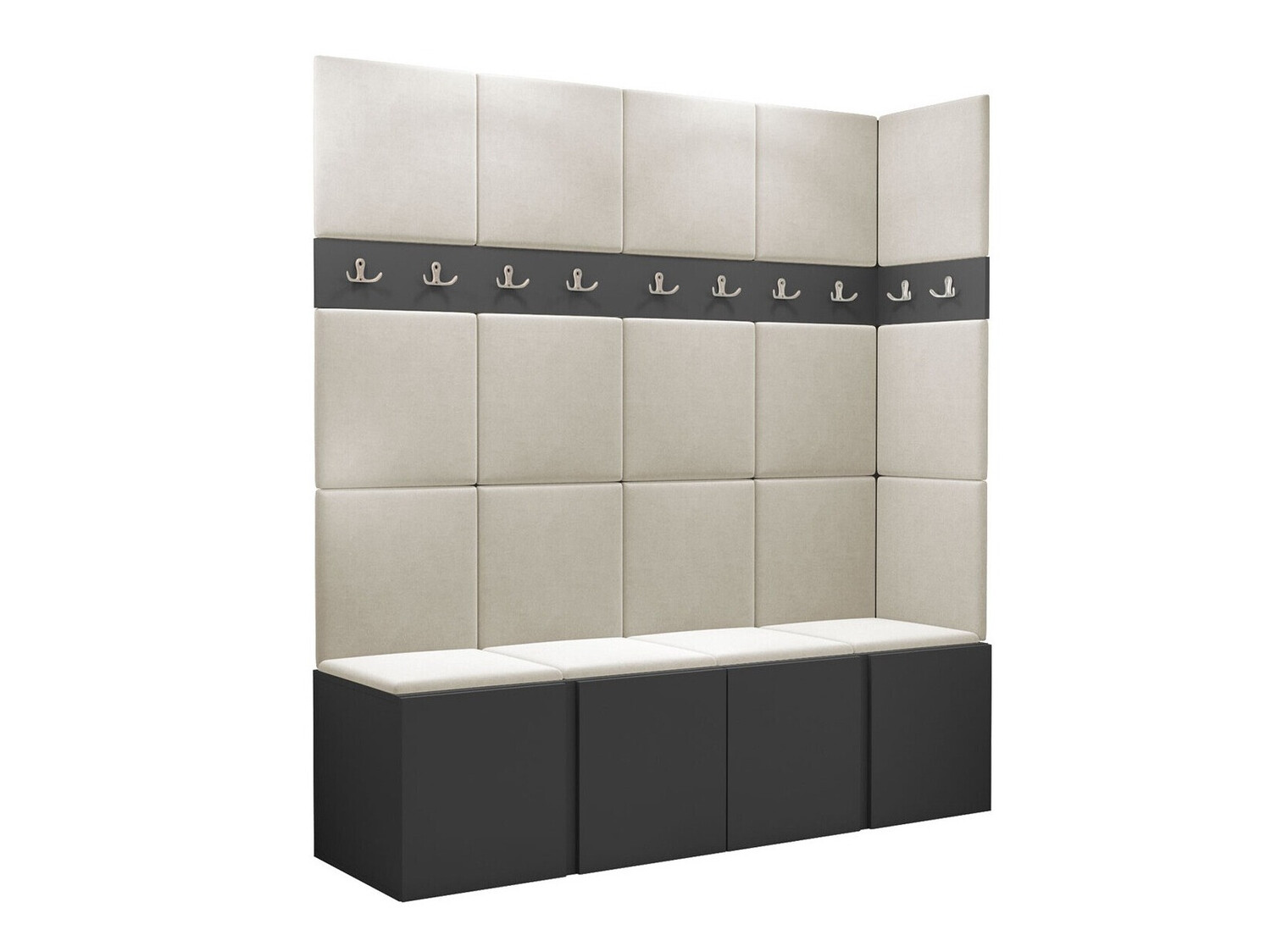 Conjunto para recibidor Hartford 265 (Grafito)