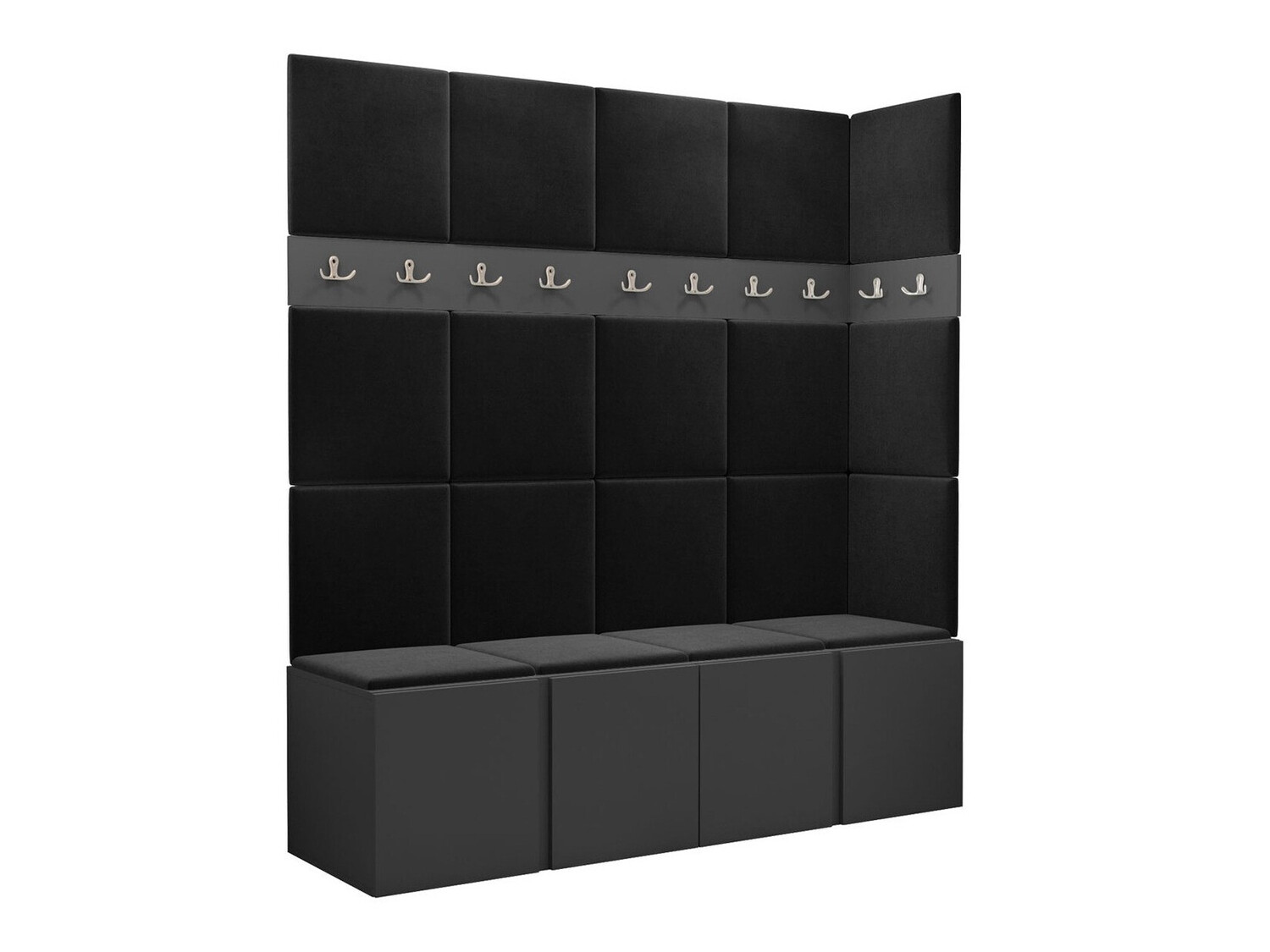 Conjunto para recibidor Hartford 265 (Grafito)