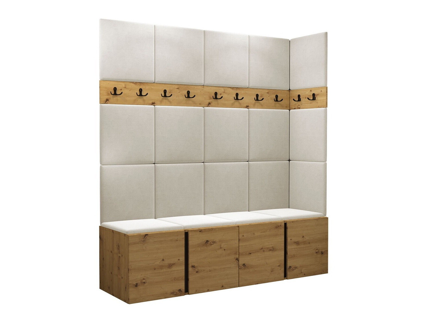 Conjunto para recibidor Hartford 265 (Roble Artisan)