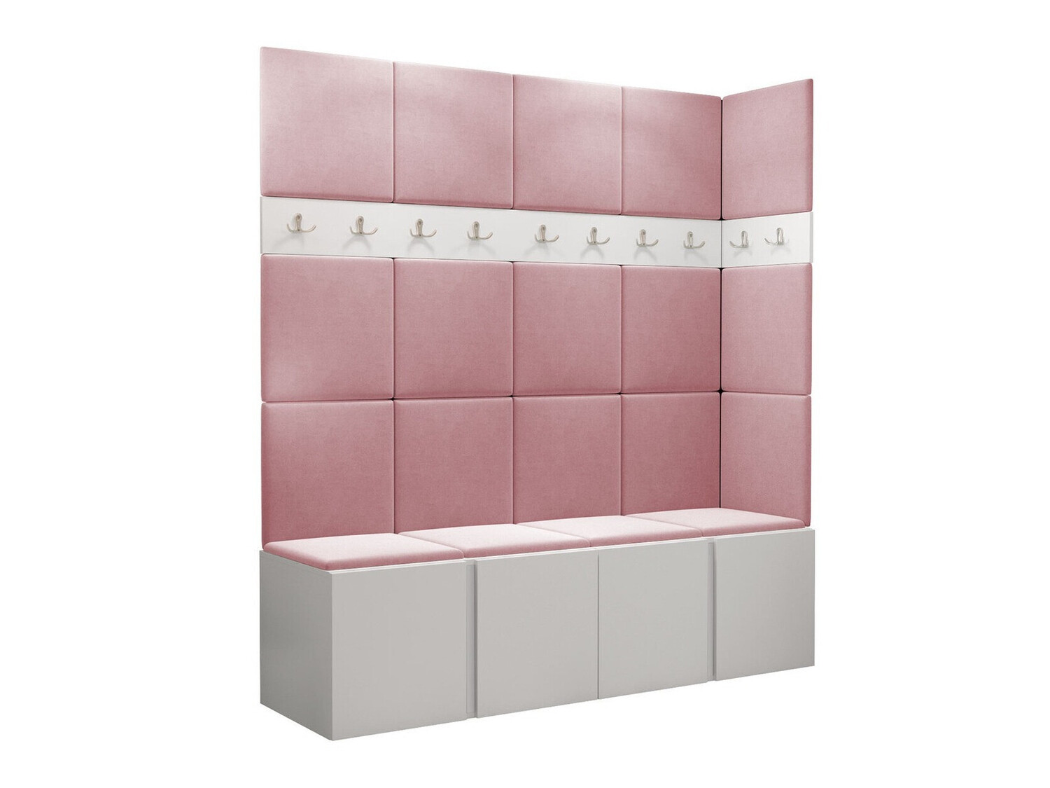 Conjunto para recibidor Pinis II (Blanco)