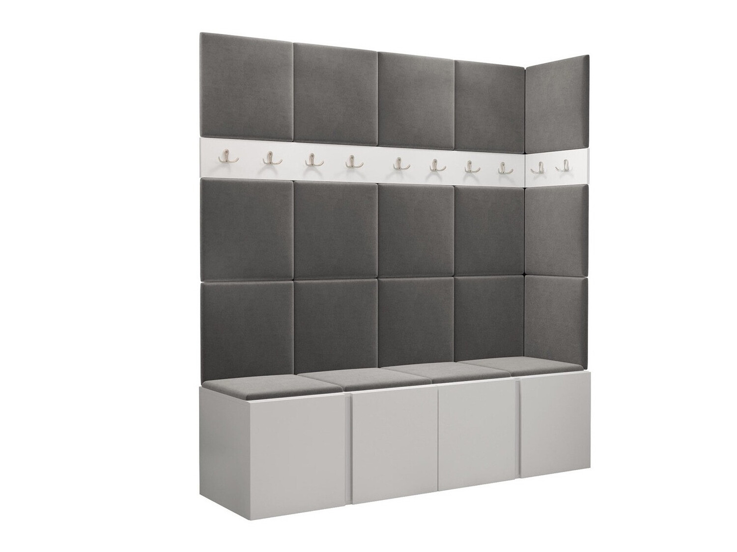 Conjunto para recibidor Pinis II (Blanco)