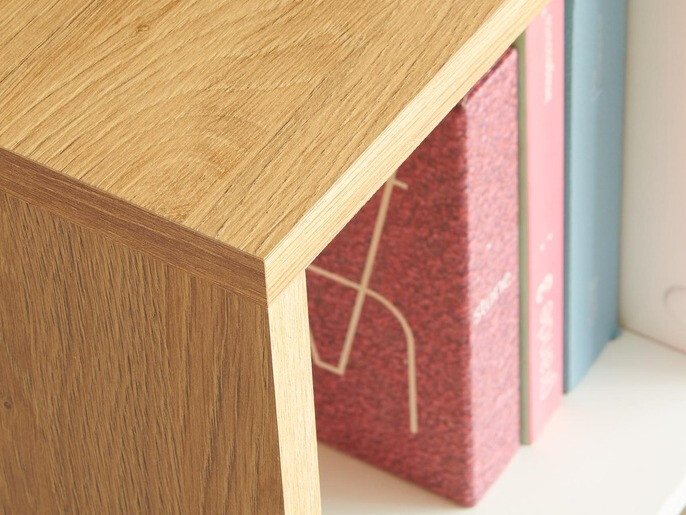 Mesa de oficina Houston 826 (Blanco + Roble dorado)