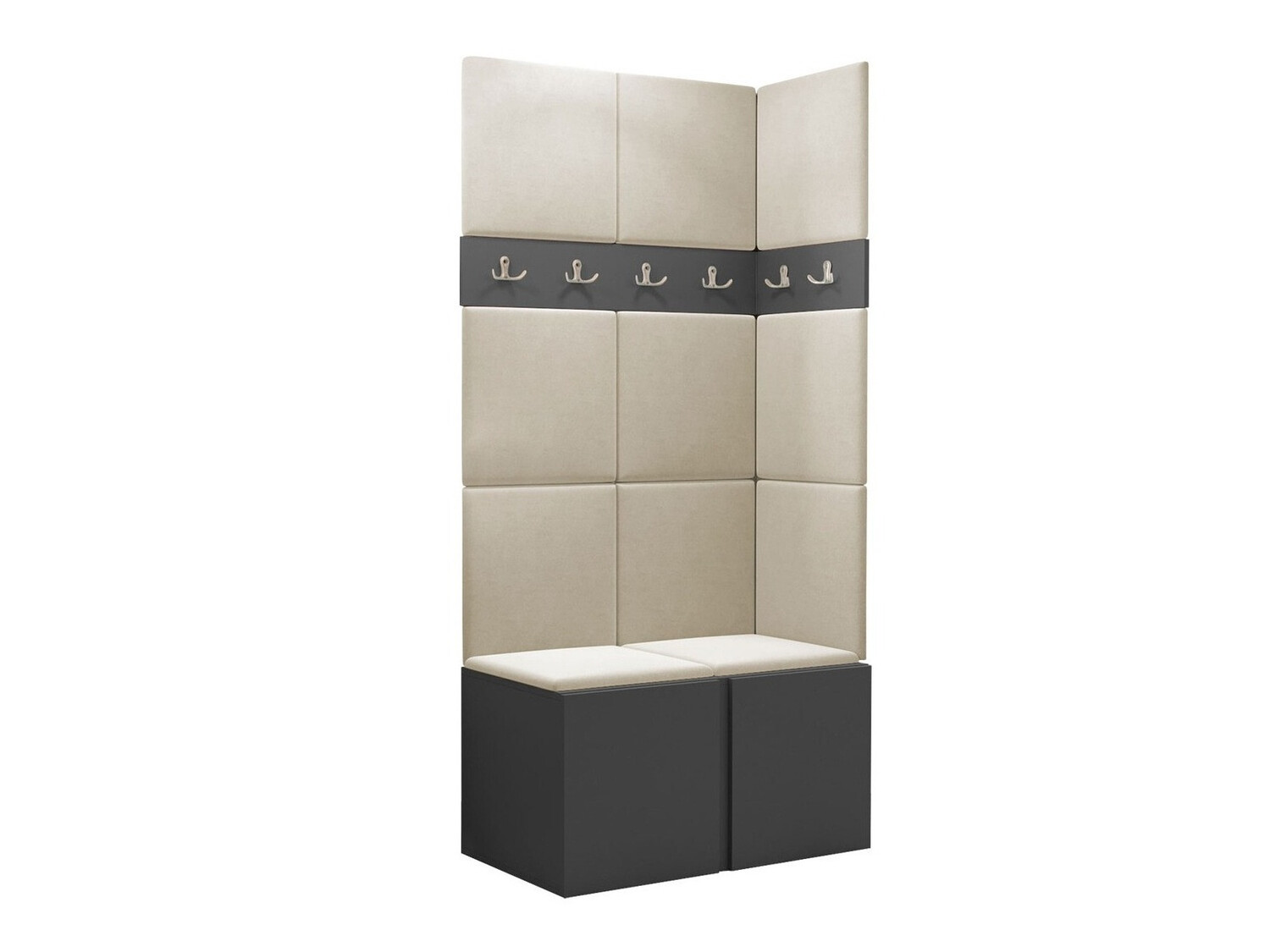 Conjunto para recibidor Pinis I (Grafito)