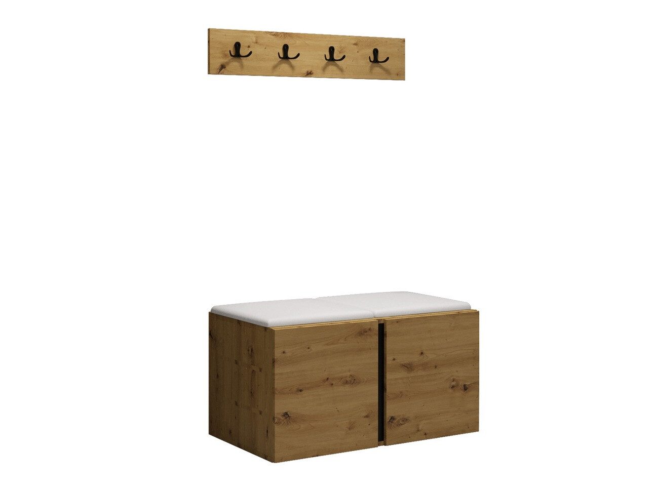 Conjunto para recibidor Hartford 275 (Cuero ecológico Soft 017)