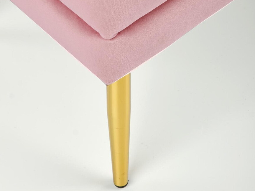 Banco tapizado Houston 1255 (Rosa + Dorado)