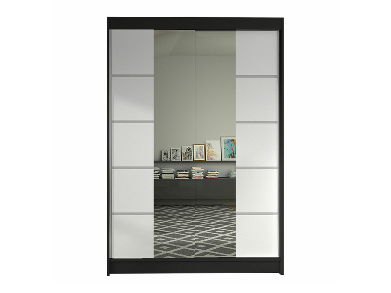 Armario Closico Salvor V (Negro + Blanco)