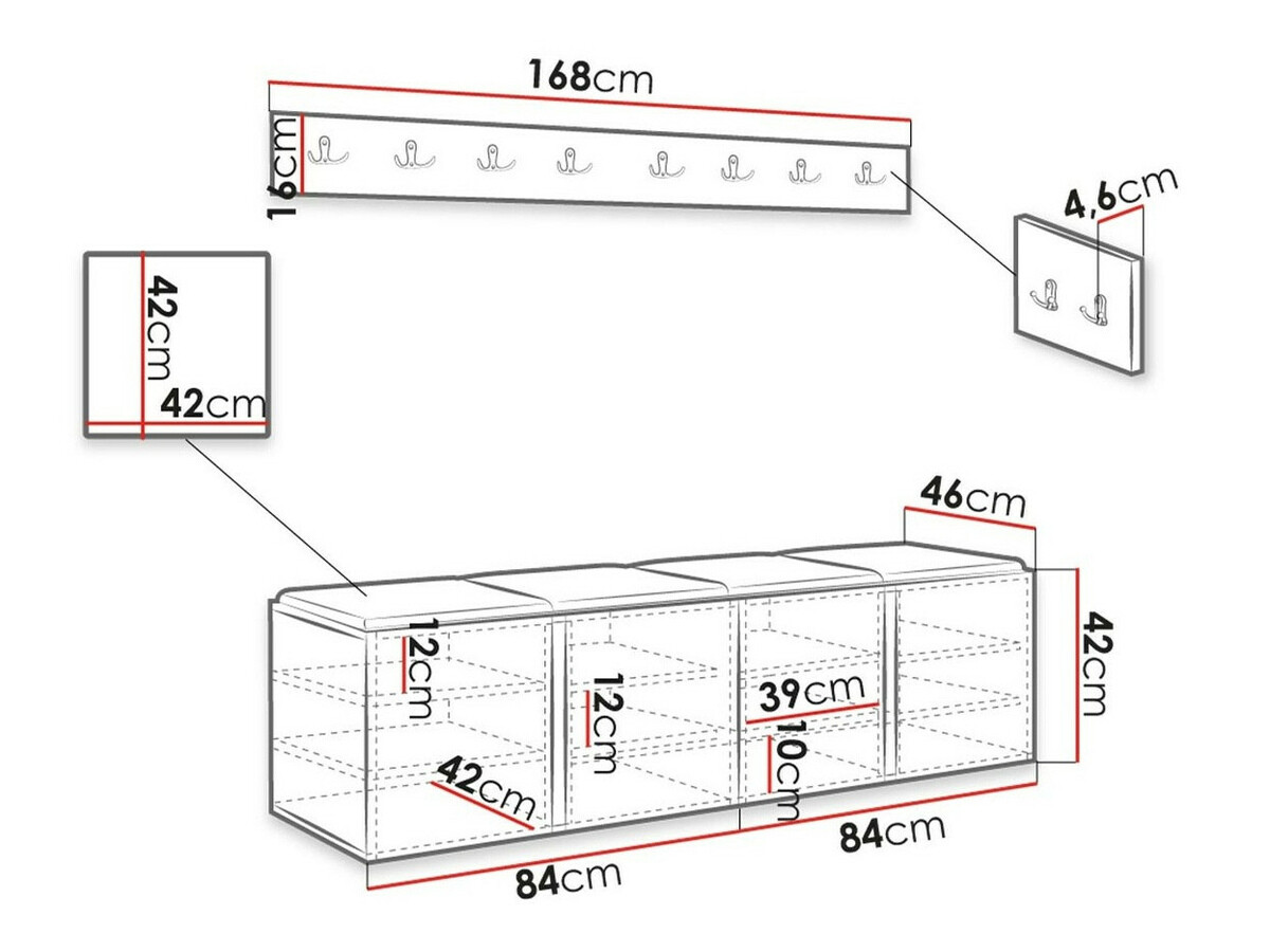Conjunto para recibidor Hartford 276 (Manila 02)