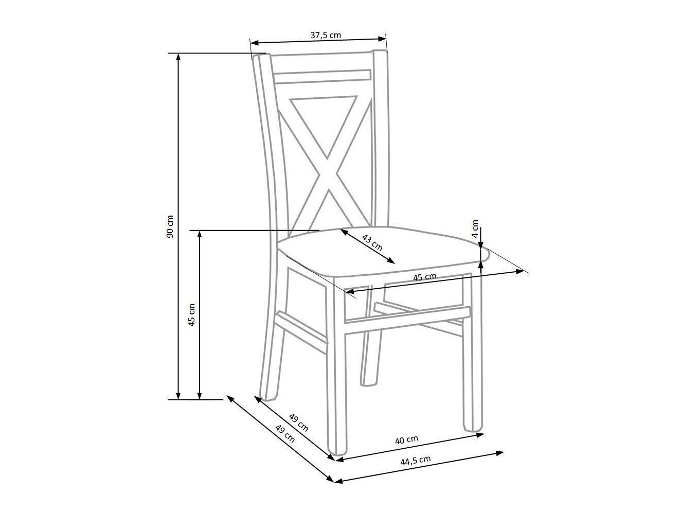 Silla Houston 259 (Nuez)