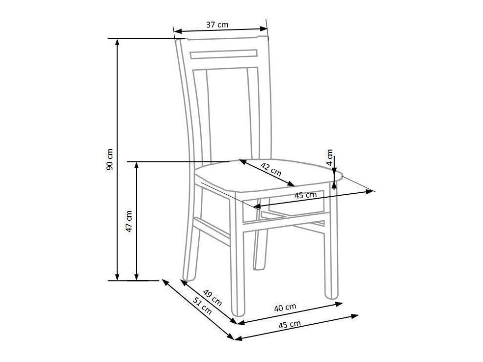 Silla Houston 550 (Nuez oscura + Beige)