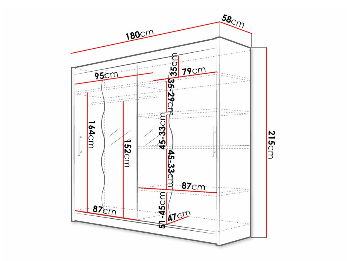 Armario Closico 125 (Negro)