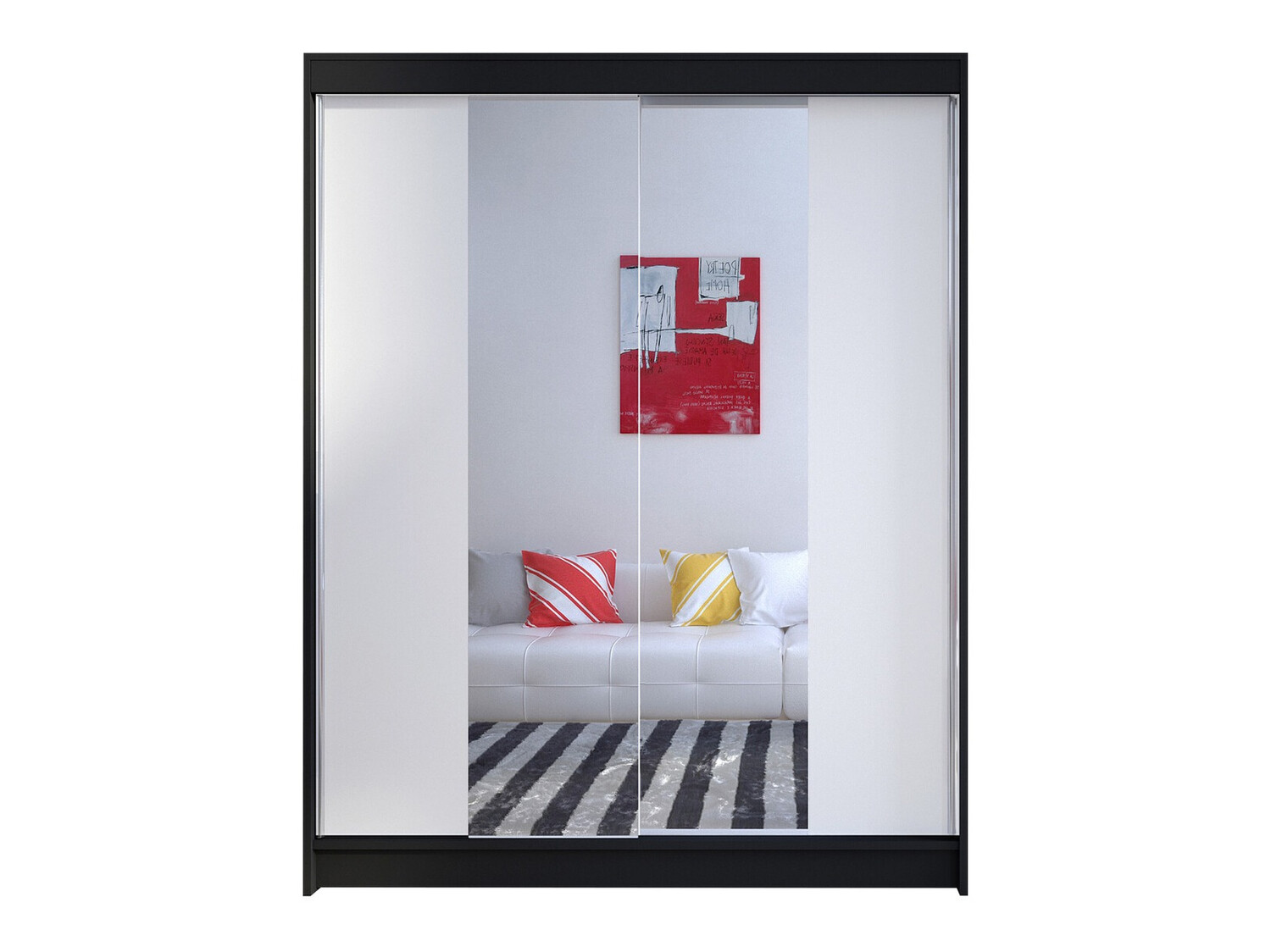 Armario Closico 141 (Negro + Blanco)