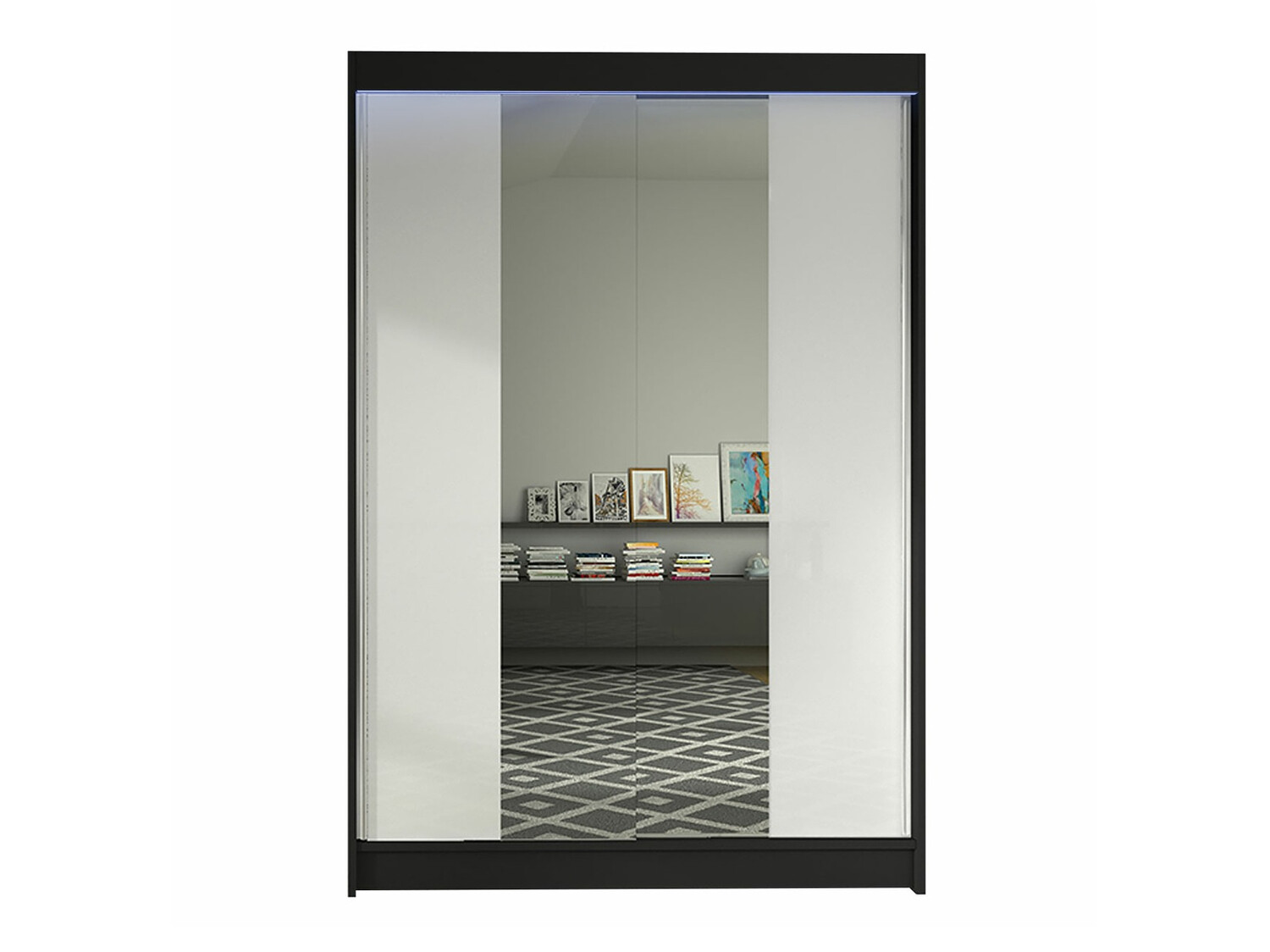 Armario Closico 148 (Negro + Blanco)