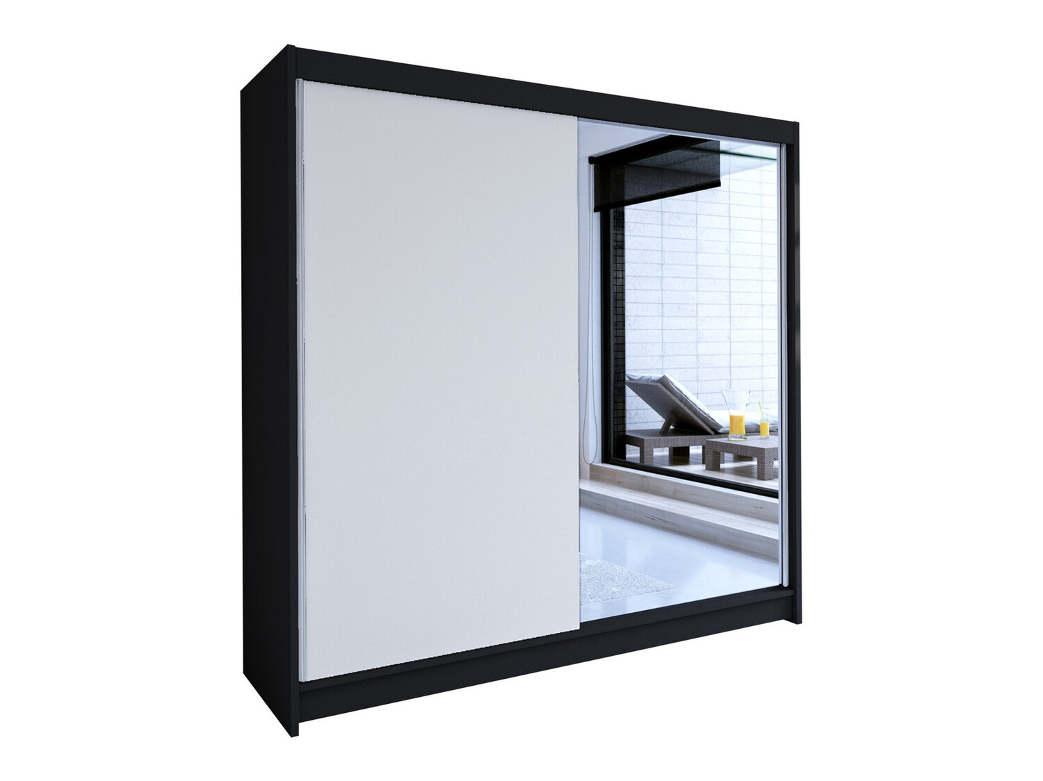 Armario Closico Cavaris I (Negro + Blanco)