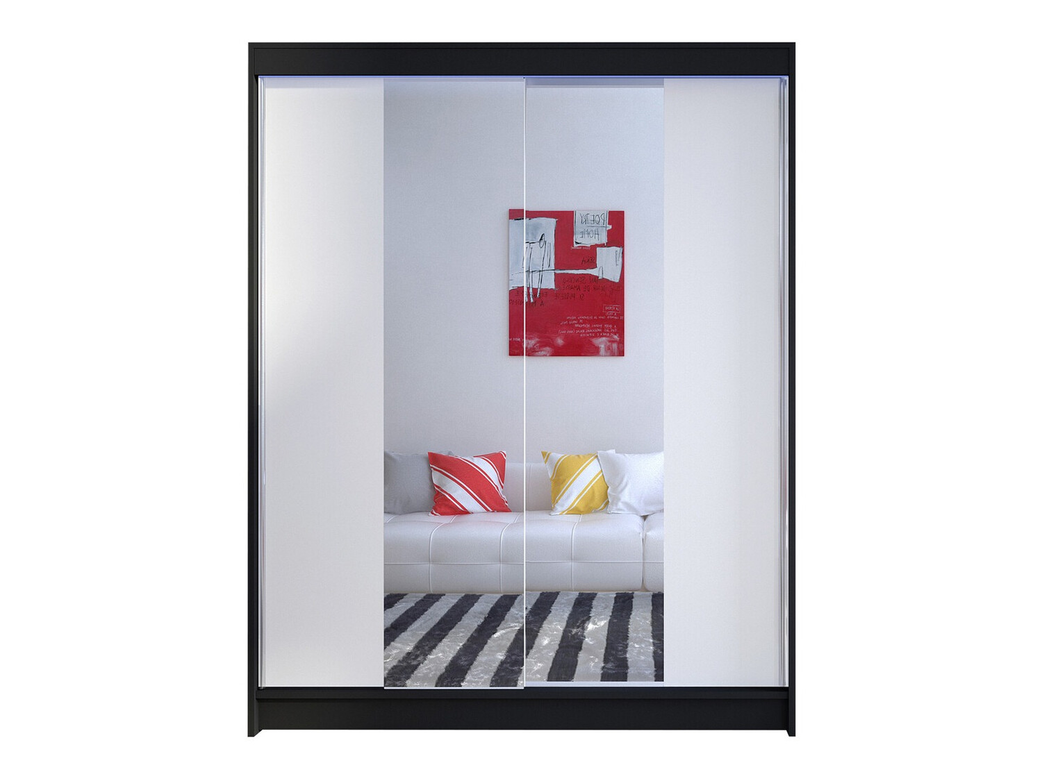 Armario Closico Vastor II (Negro + Blanco)