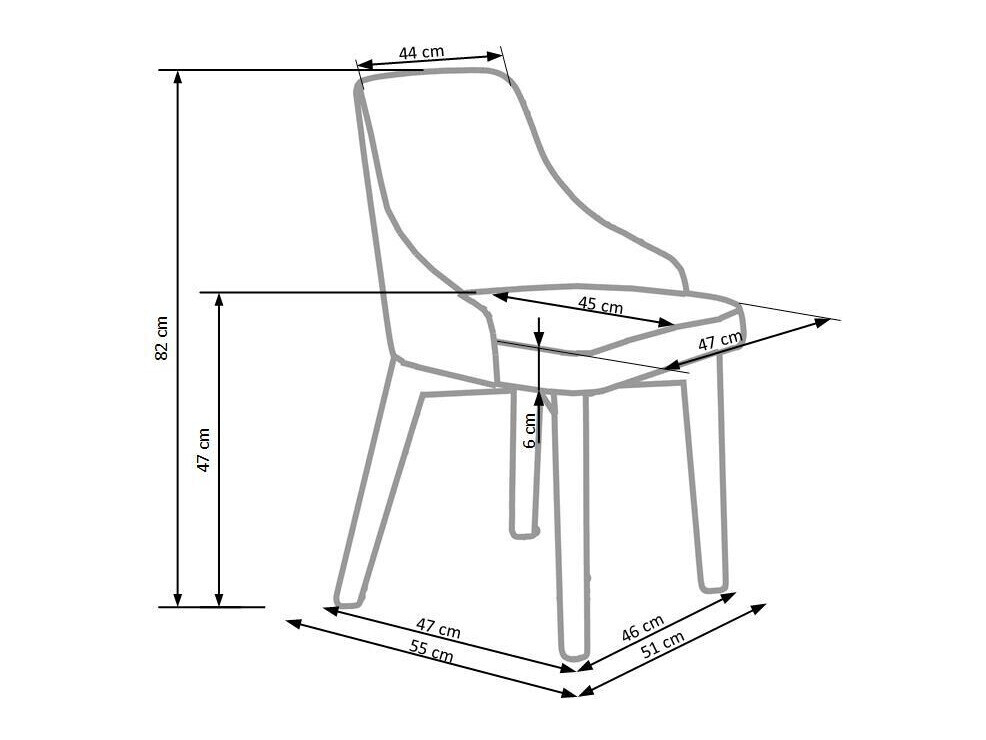 Silla Houston 577 (Beige + Roble Sonoma)