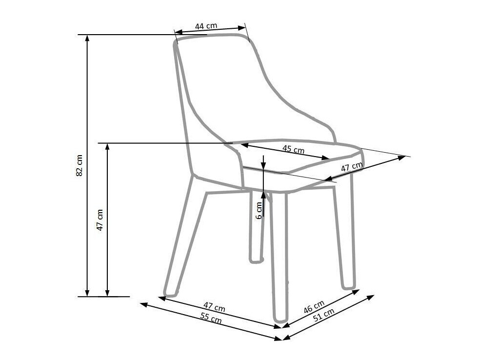 Silla Houston 577 (Crema + Roble)