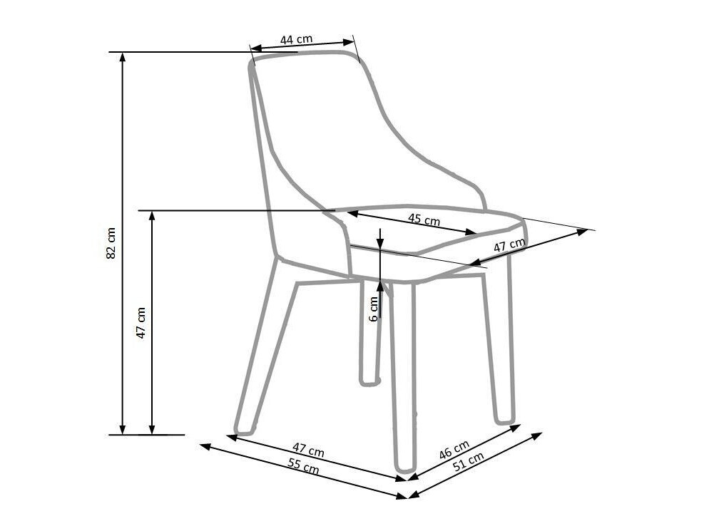 Silla Houston 577 (Gris + Blanco)