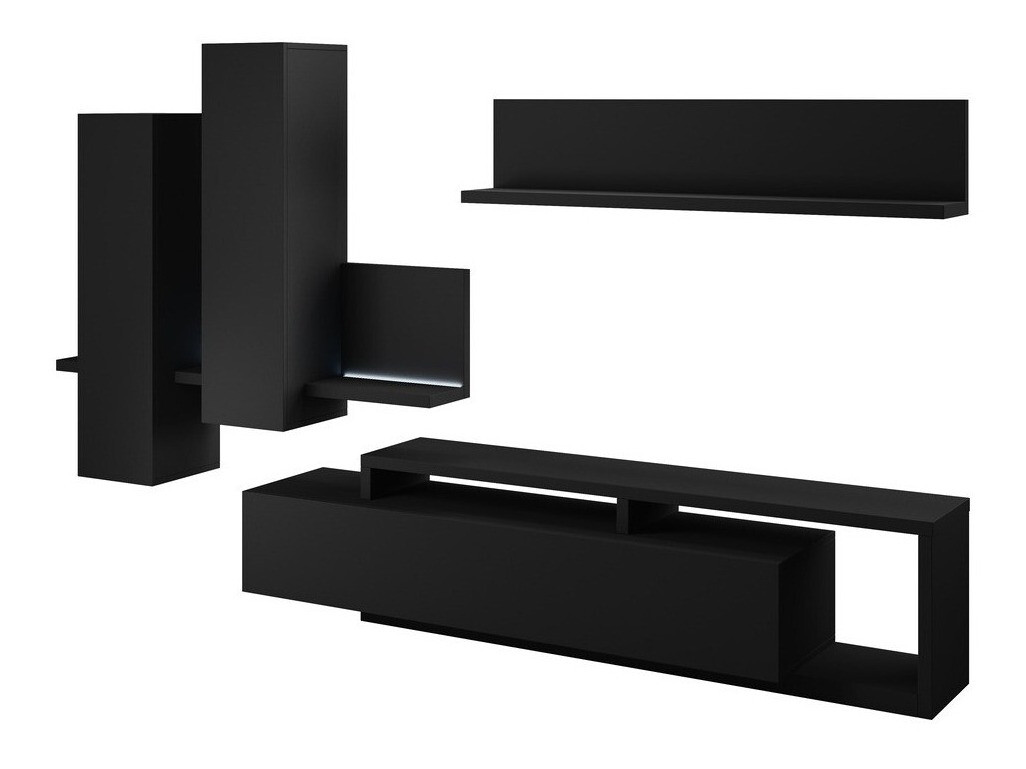 Conjunto de salón Lutiva 100 (Negro mate)