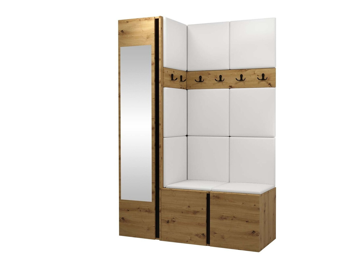 Conjunto para recibidor Hartford 277 (Cuero ecológico Soft 017)