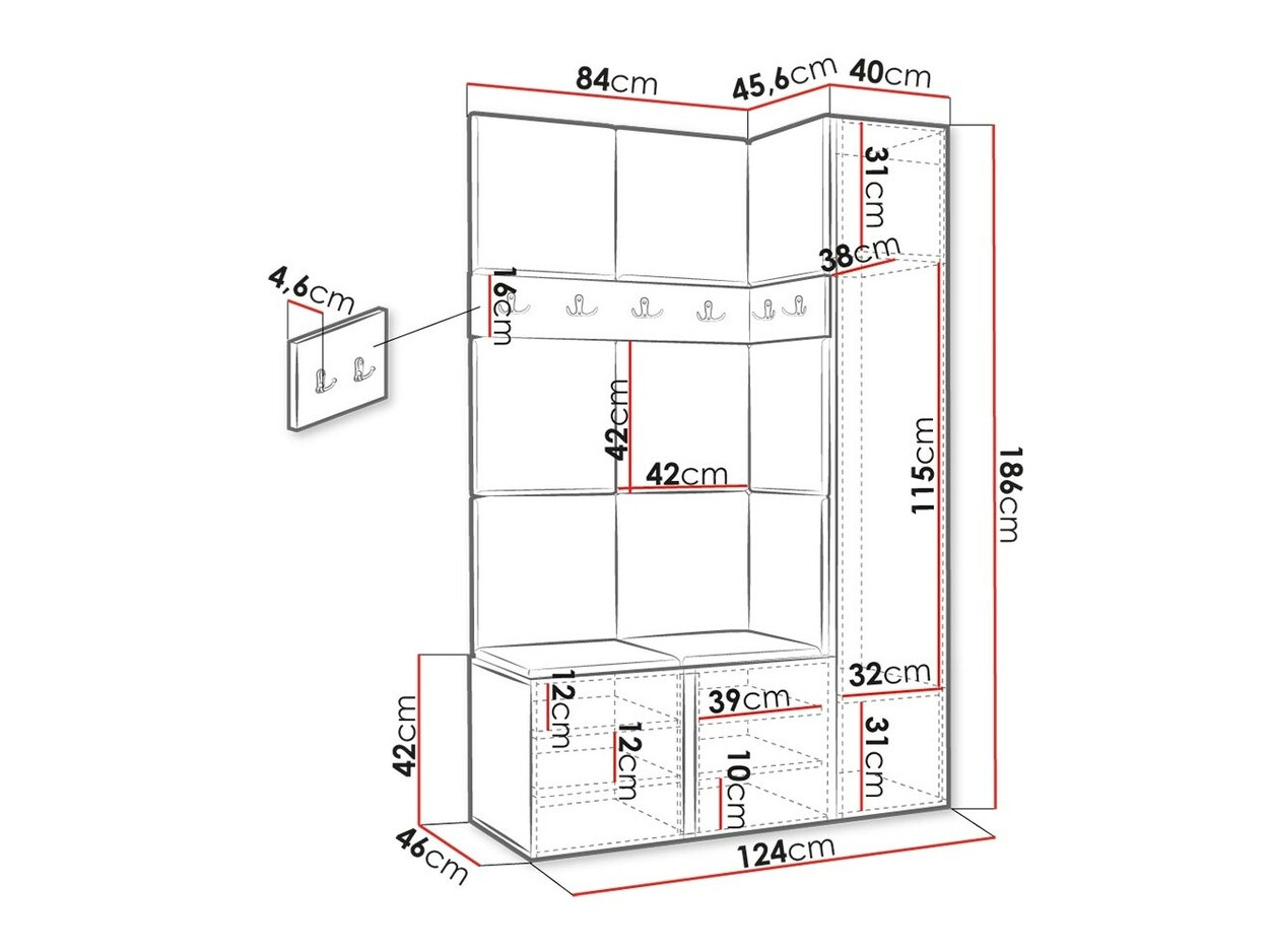 Conjunto para recibidor Hartford 277 (Manila 02)