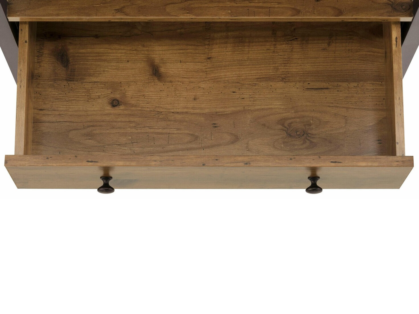 Estantería para baño Larnovo 111 (Roble oscuro + Negro)