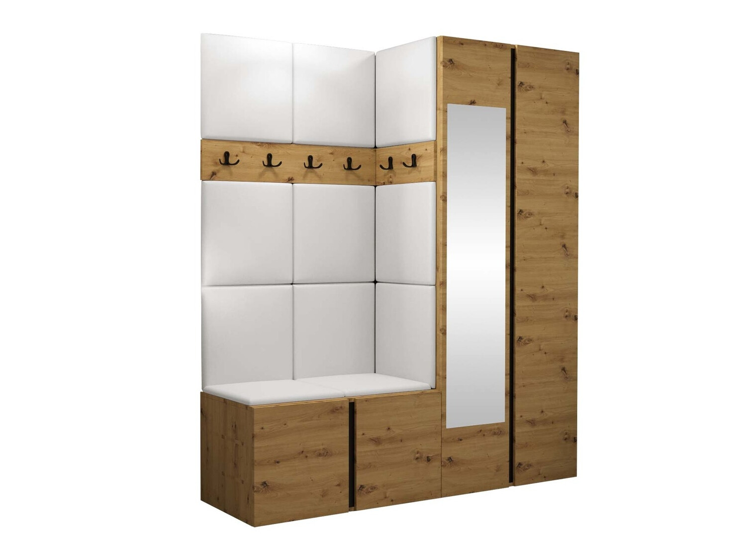 Conjunto para recibidor Hartford 278 (Cuero ecológico Soft 017)