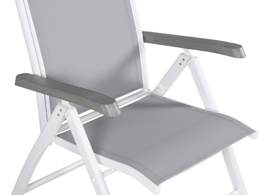 Silla para exterior Dallas 742 (Gris + Blanco)