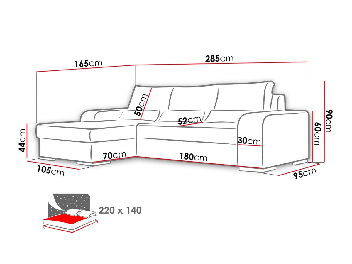 Sofá rinconero Kingsport 103