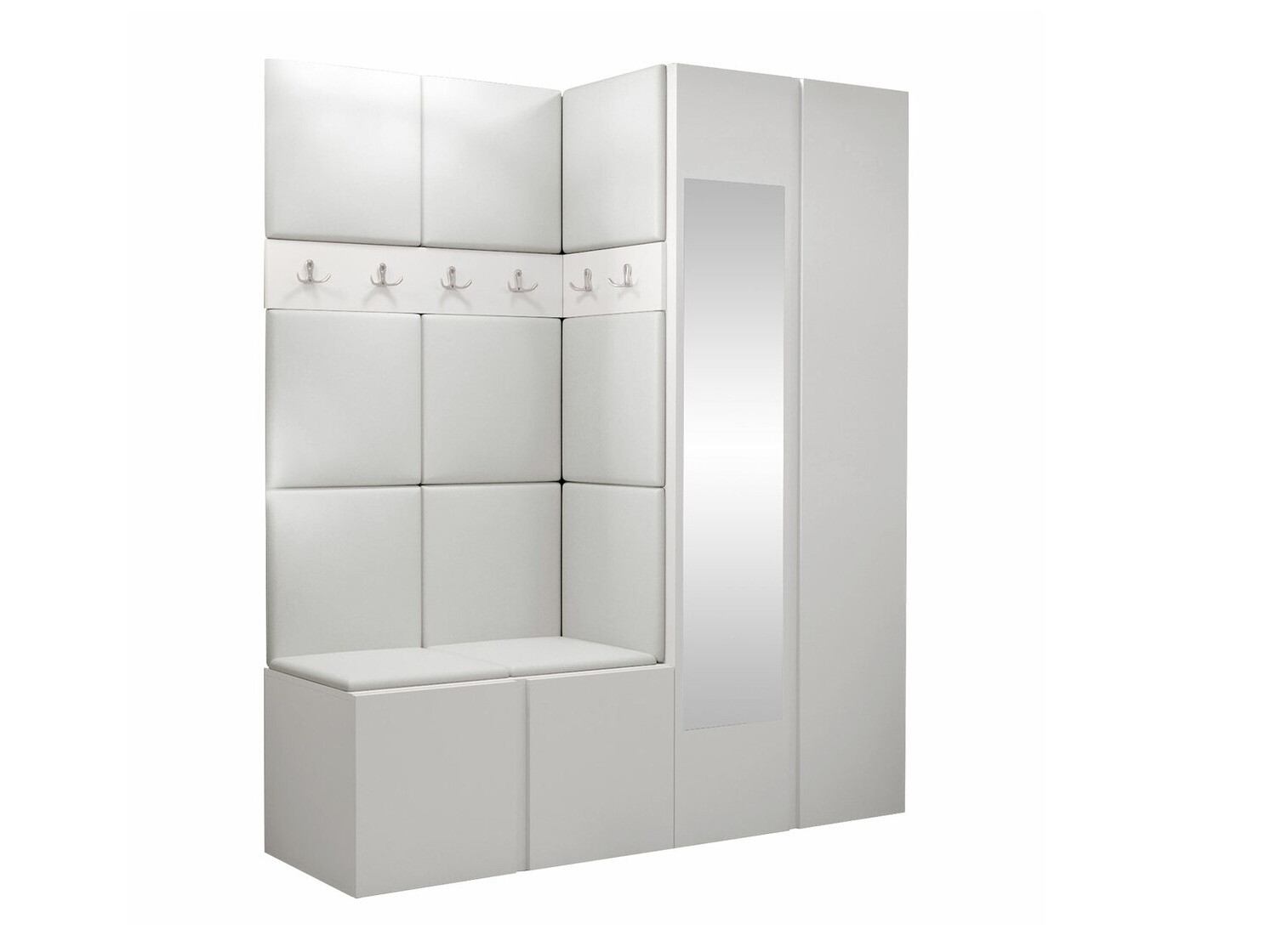 Conjunto para recibidor Pinis X (Cuero ecológico Soft 017)