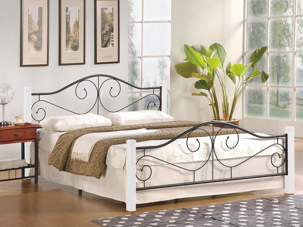 Cama Houston 574 (Blanco + Negro)