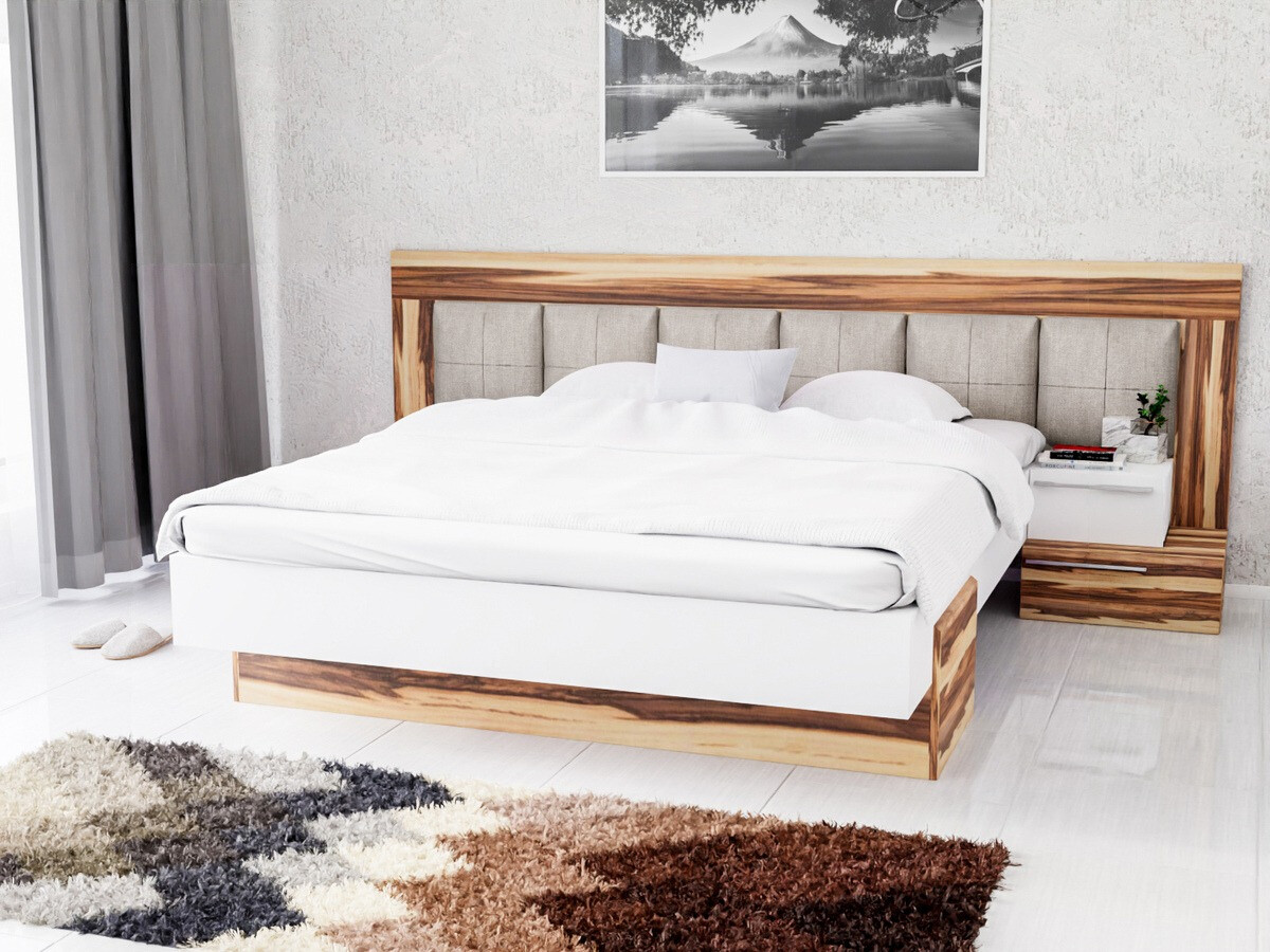 Cama Omaha C105 (Blanco + Baltimore Nuez)