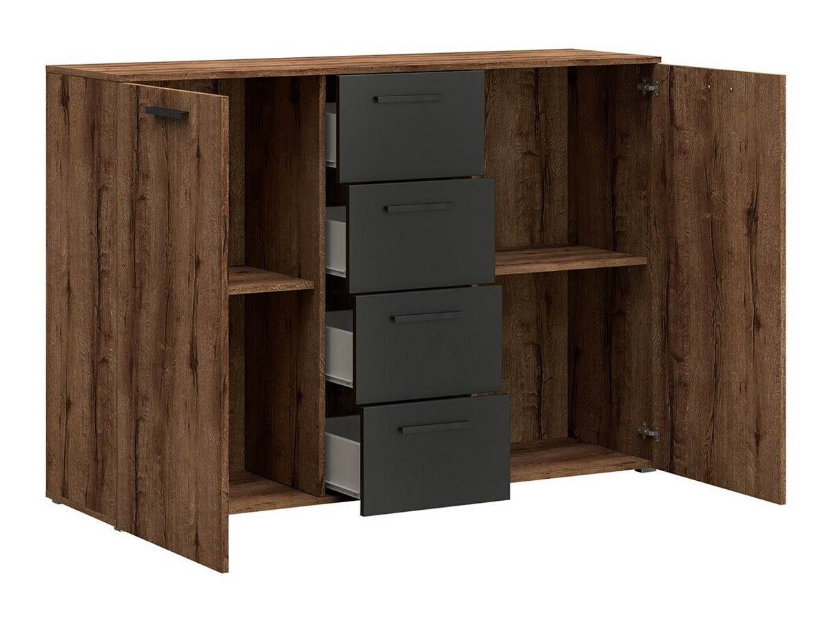 Cómoda Melvele 101 (Roble del Monastery + Negro)