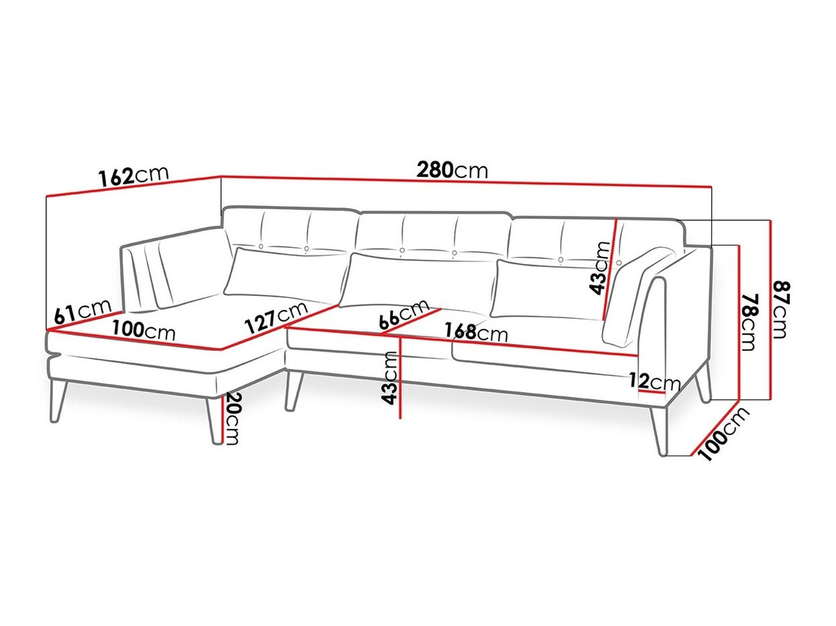 Sofá rinconero Temple 113 (Lux 29)