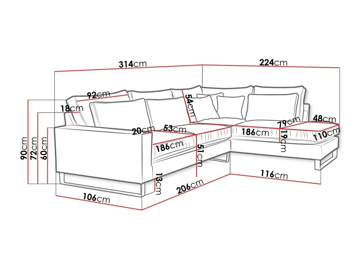 Sofá rinconero Kingsport 111 (Kronos 19)