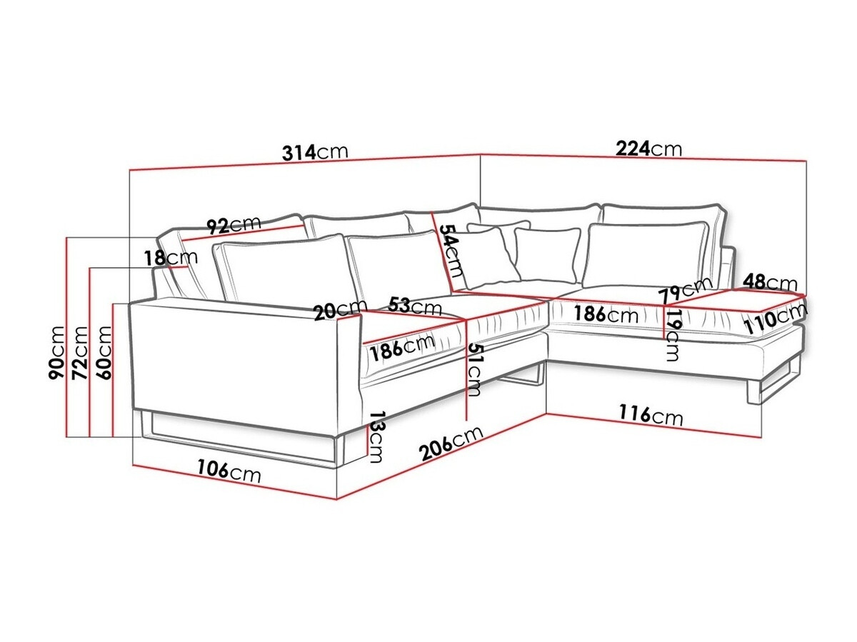 Sofá rinconero Kingsport 111 (Kronos 22)