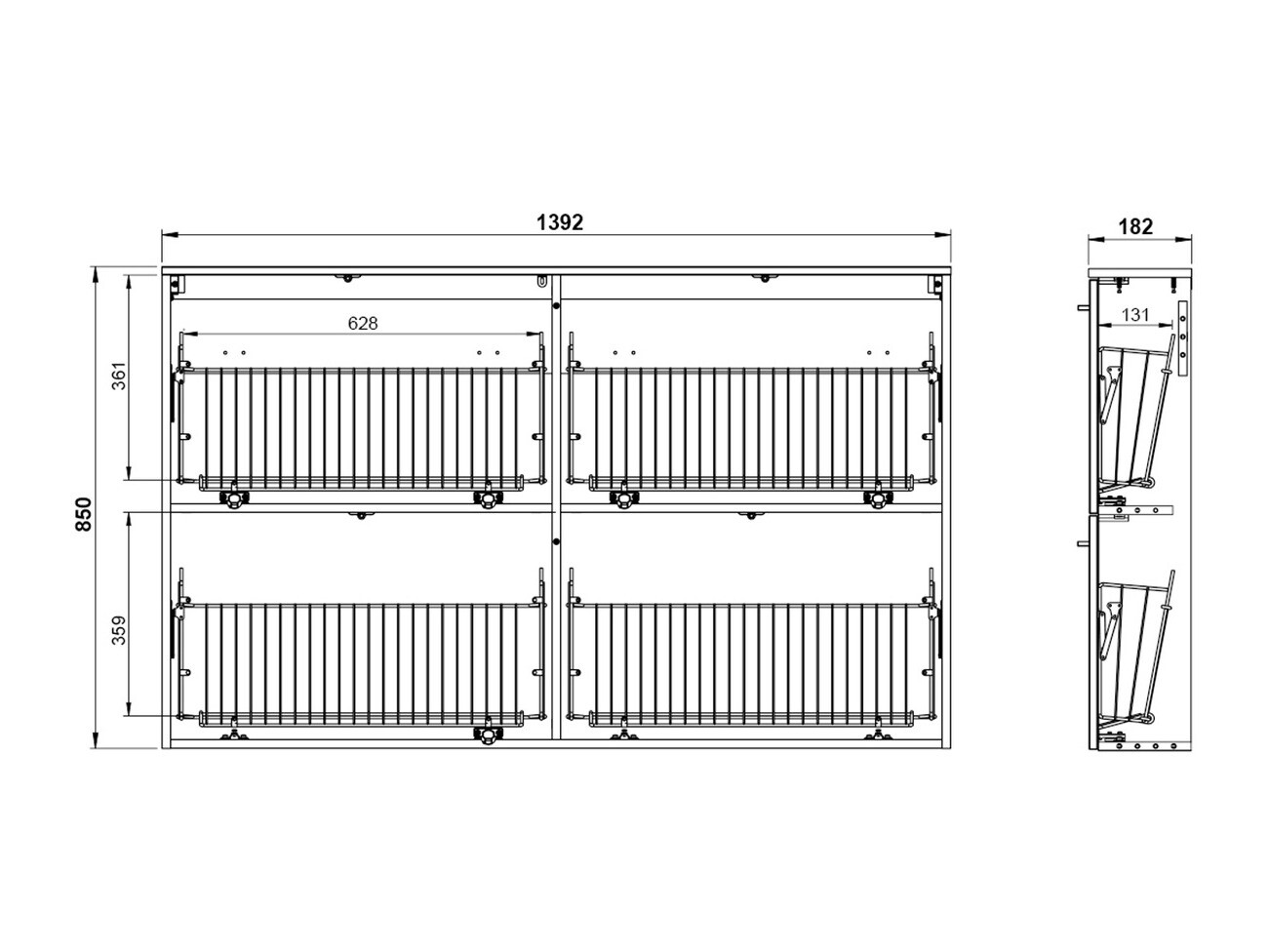 Zapatero Felelmo 101 (Gris claro)