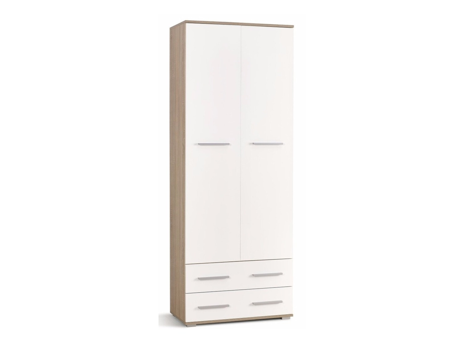 Estantería Cirveso 107 (Roble Sonoma + Blanco brillante)